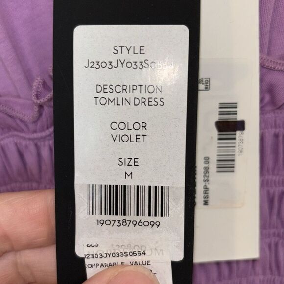VERONICA BEARD Tomlin Dress in Violet NWT - Picture 4 of 7